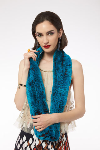 Sophie - Infinity Scarf in Duo Tone Teal