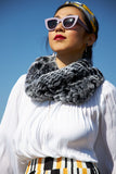 Griselle Cape and Shrug - Multi Black and Grey