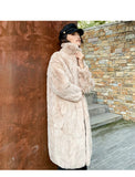Karen Elegant Long Coat - Beige