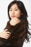 Griselle Cape and Shrug - Mink Chocolate