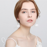 Earrings - Valentina Mink White