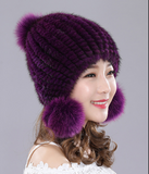 Yvon Hat - Mink Multi Dark Purple