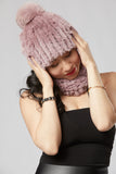 Beanie and Neck Warmer Set - Taupe